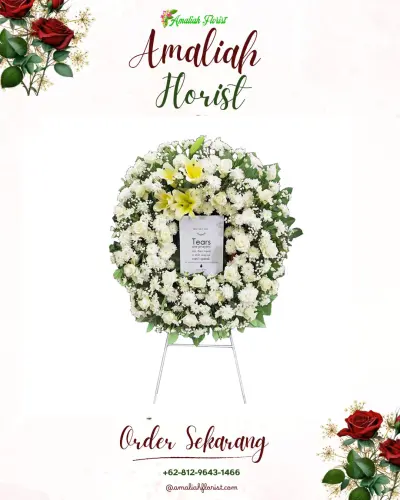 Krans Bunga Duka Cita di Semedo